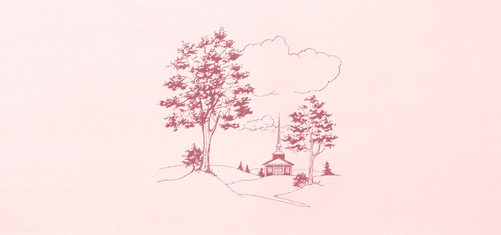 Church On Hill Pink Pink Faux